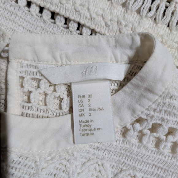H&M Boho Crochet Fringe Top - Picture 4 of 4